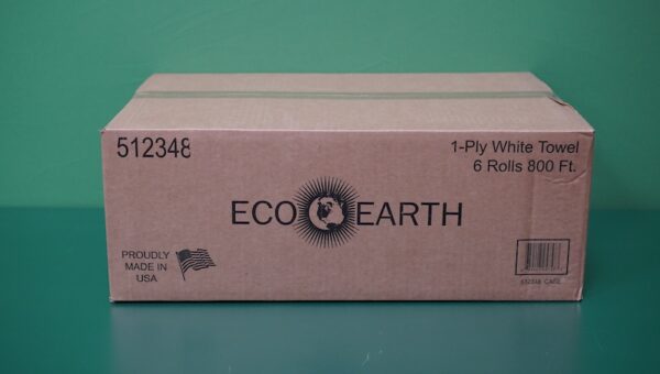 Eco Earth Roll Towel - 1-ply - White - 6 Rolls